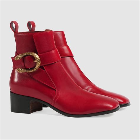 gucci boots red laces|gucci ankle boots women.